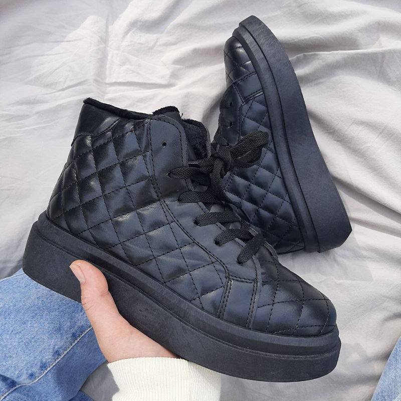 Черевики Vortex Black З ХУТРОМ