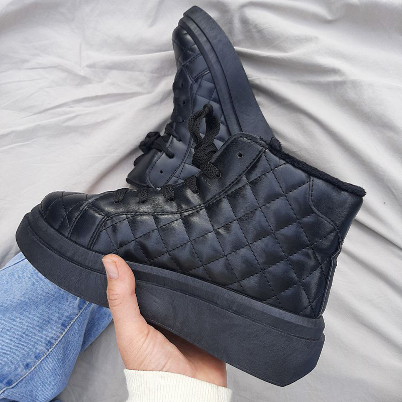 Черевики Vortex Black З ХУТРОМ