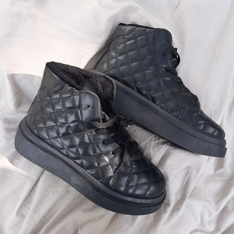 Черевики Vortex Black З ХУТРОМ