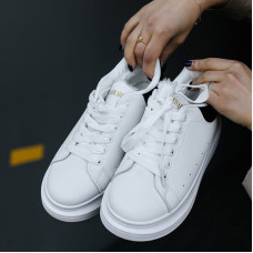 Кросівки Leather White Fur