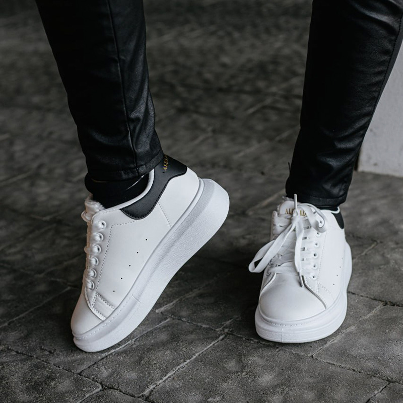 Кросівки Leather White Fur