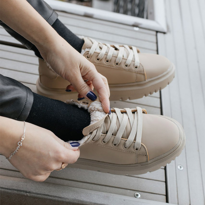 Кросівки Core Nubuk Beige З ХУТРОМ