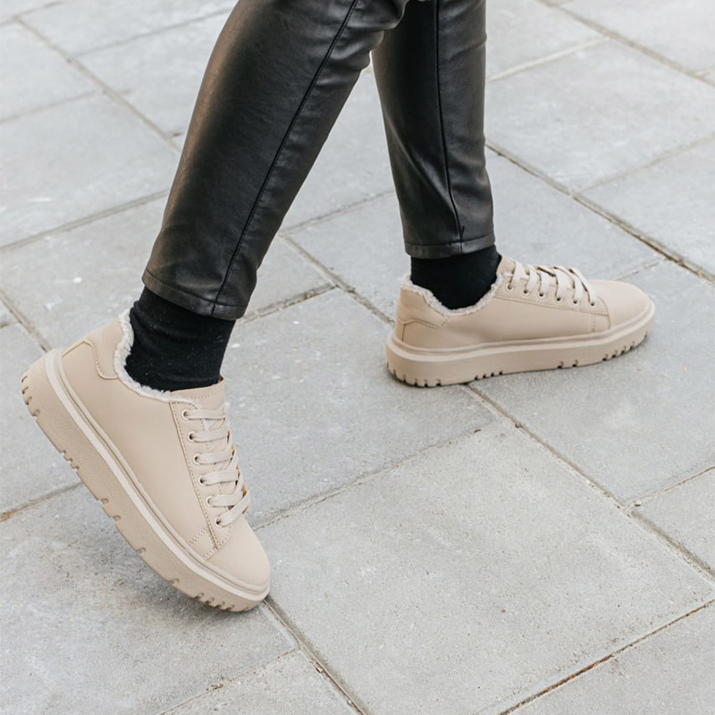 Кросівки Core Nubuk Beige З ХУТРОМ