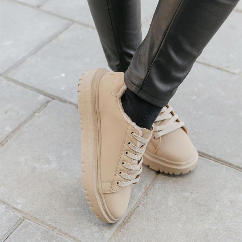 Кросівки Core Nubuk Beige З ХУТРОМ