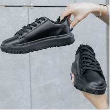 Кросівки Cozy Stride Black З ХУТРОМ