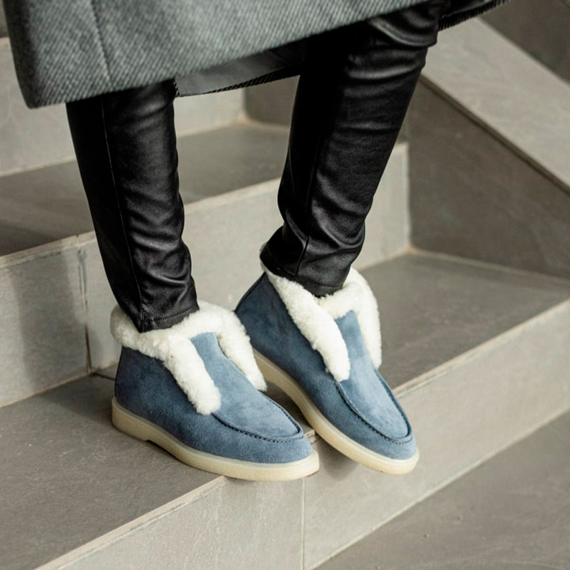 Лофери Tassel Blue З ХУТРОМ