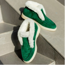 Лофери Tassel Green З ХУТРОМ