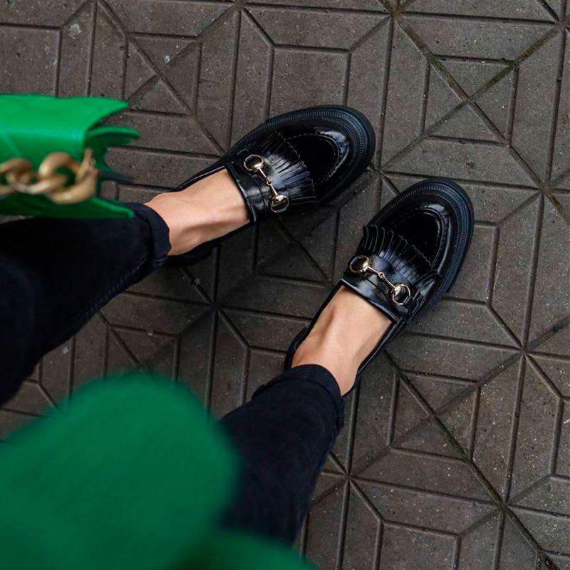 Лофери Heritage Patent Leather Black